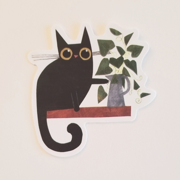 10/$10 Cat On Shelf Sticker - Picture 1 of 1